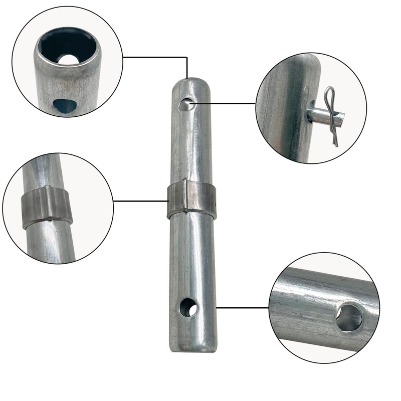 Fudatong Scaffolding Coupling Pin 1-1/4"OD x 8.5" L with 1"