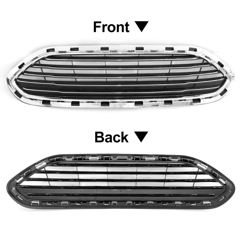 GD-AUTO For 2014-2019 Ford Fiesta 4DR Front Chrome Upper Grille