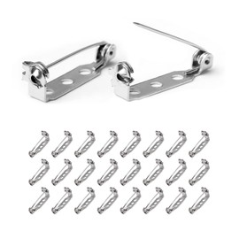 Brooch Pin Rotary Lock Rotating Pin Artificial Flower Pin 1.0 inch (25 mm) PureSino Urapin Corsage Pin 3 Hole Durable Sewing Pin Paste Pin Urapin Parts Accessories Parts DIY Crafts Silver Iron