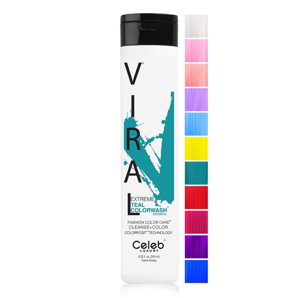 Celeb Luxury Viral Color Depositing Colorwash Shampoo or Colorditioner Conditioner. Professional top toner color care + BondFix Bond Rebuilder. 100% Vegan, Cruelty & Gluten Free- Each Sold Separately