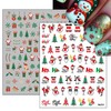 8 Sheets Christmas Nail Art Stickers 3D Self-Adhesive Nail Decals