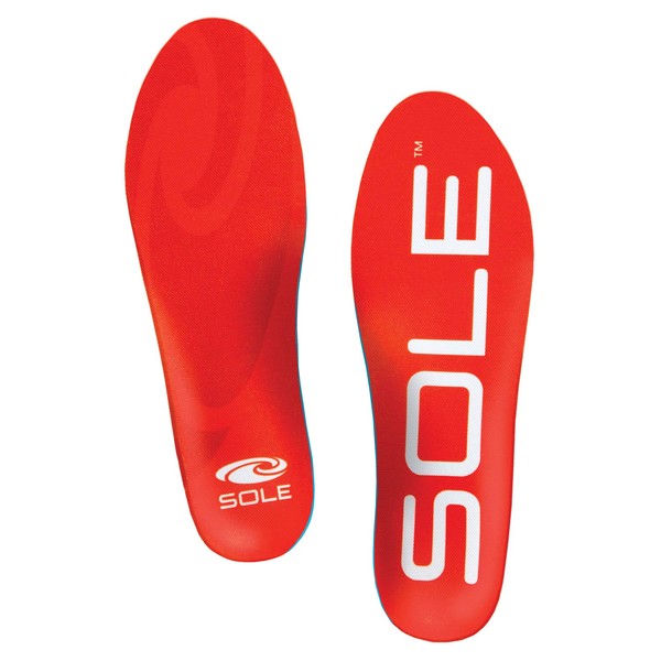 SOLE Active Medium - Plantar Fasciitis Relief Arch Support Insoles - Orthotic Shoe Inserts - Men's Size 7/Women's Size 9