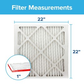 Filtrete 22x22x1, AC Furnace Air Filter MPR 1000 MERV 11, Allergen Defense, 6-Pack (exact dimensions 21.69 x 21.69 x 0.81)