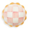 MACKENZIE-CHILDS Petit Round Knob, Decorative Drawer Pull Knob, Pink-and-White Rosy