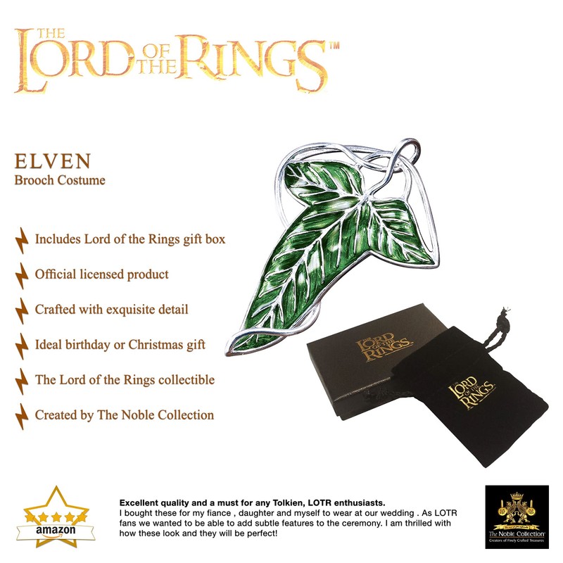 The Noble Collection Lord of the Rings: L√≥rien Leaf brooch