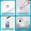 Ga-Geetopia Narrow Size - Thin PEVA Clear Plastic Shower Curtain