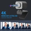 NOVAKA Cámara Web 4K, Micrófono Integrado con Cancelación de Ruido,