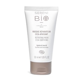 Sérénibio Centella Asiatica Repair Mask - Hair and Face Care Certified Organic Vegan and Fair - Soothes and Nourishes - Moisturising Mask for Ultra Sensitive Skin - 50 ml