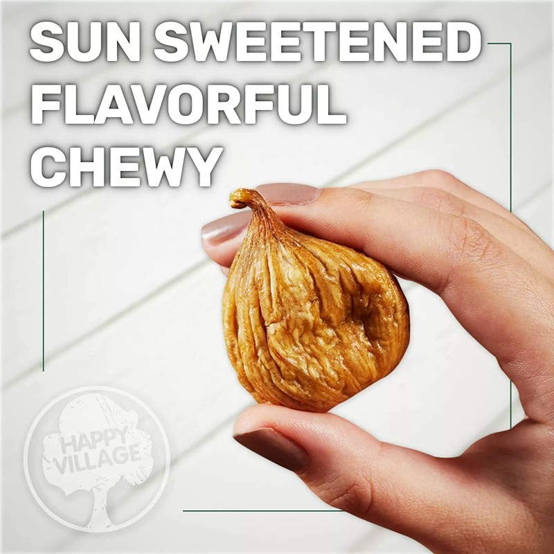 Happy Village Organic Sun Dried Smyrna Figs 40 oz