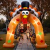 Spinosaurus 9FT Thanksgiving Inflatable Turkey Arch Thanksgiving Inflatables Outdoor Decorations