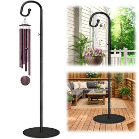 76" Shepherds Hooks for Outdoor- 3/4 Inches Thicken Wind Chimes Hanger