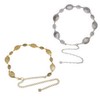 Vintage Oval Carved Metal Waist Chain for Women – Retro