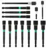 10 Pieces Magnets Hex Socket Set, 6.35 mm 1/4 Inch