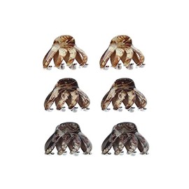 Zac's Alter Ego 6 Pieces 4.2cm Hair Octopus Clamps/Bulldog Claw Clips