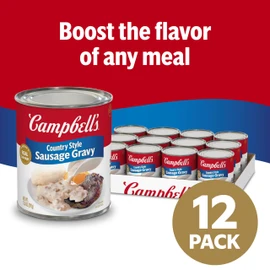 Campbell's Country Style Sausage Gravy, 13.8 Oz Can (Case of 12)