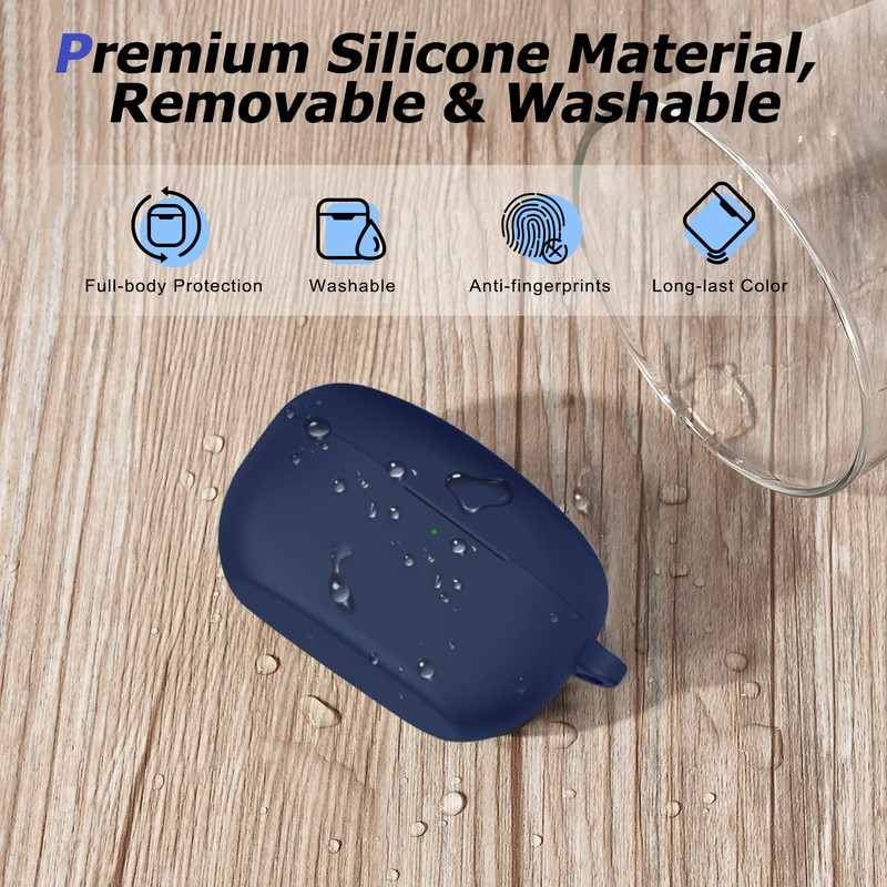 LDSXAY Compatible with Sony WF-1000XM5 Case Cover, Silicone Protective Skin