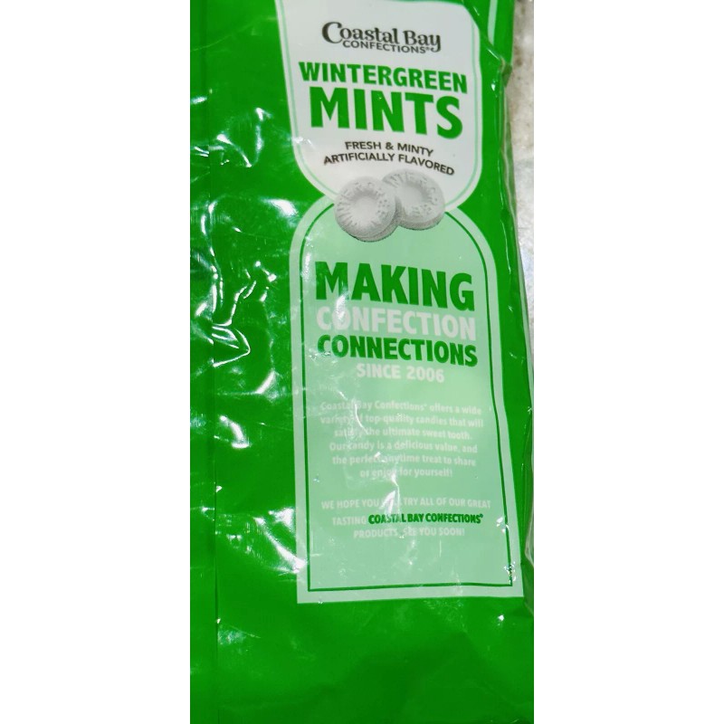 Coastal Bay Wintergreen Mints Fresh Mint Artificially Flavor Fat Free:6oz/170gm