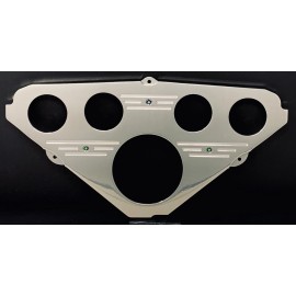 Dolphin Gauges 1955 1956 1957 1958 1959 Chevy Truck 5 Hole Dash Insert Powder Coated