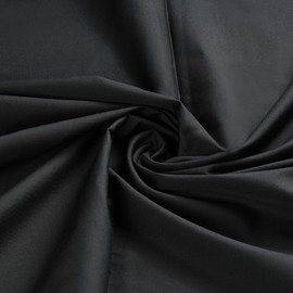 Niuwell 2 Yard Black Cotton Fabric by The Yard 57 Inch Wide 125 GSM Light Weight Broadcloth