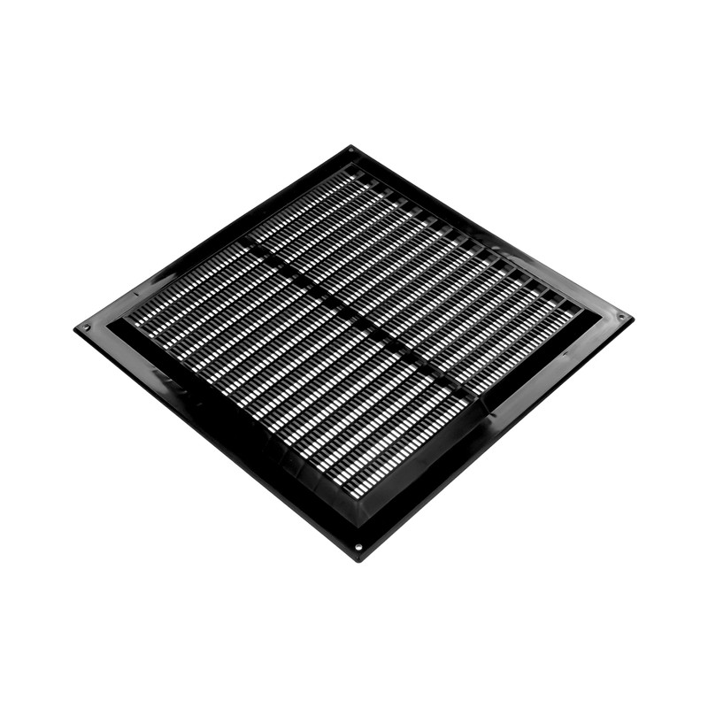 10" x 10" Inch Black Plastic Ventilation Grille with Insect