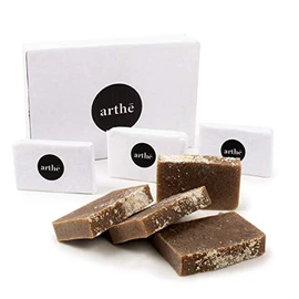 Jabones Artesanales Avena Leche y Miel  Handmade Oatmeal Milk  Honey Soap Bars, 4-Pack                                                                