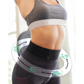 Waterfly Running Belt Jogging Bag: Slim Elastic Sport Workout Waistband Runner Marathon Waist Pack Exercise Fitness Phone Holder Bum Bag for Men Women Jogger