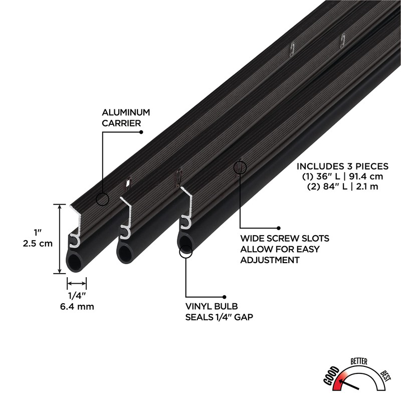 M-D Building Products 01156 Bronze Aluminum and Vinyl Screw-on Top