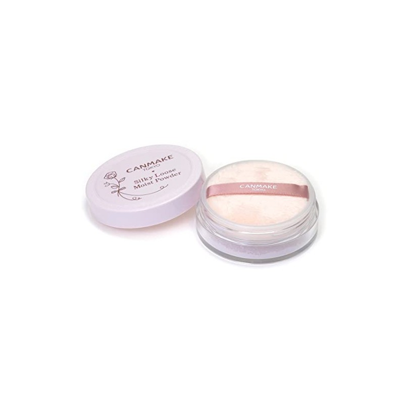 Canmake Silky Loose Moist Powder 02 Sheer Lavender 0.21 oz