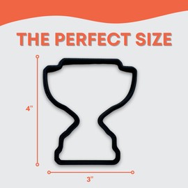 Trophy Cookie Cutter with Easy to Push Design