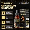 Penhoment 6in1 Liquid Turmeric Curcumin with Ginger, Berberine Extract, Ceylon