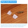 sourcing map 24Pcs 90 Degree Plastic Corner Braces, 14x13x9mm Nylon