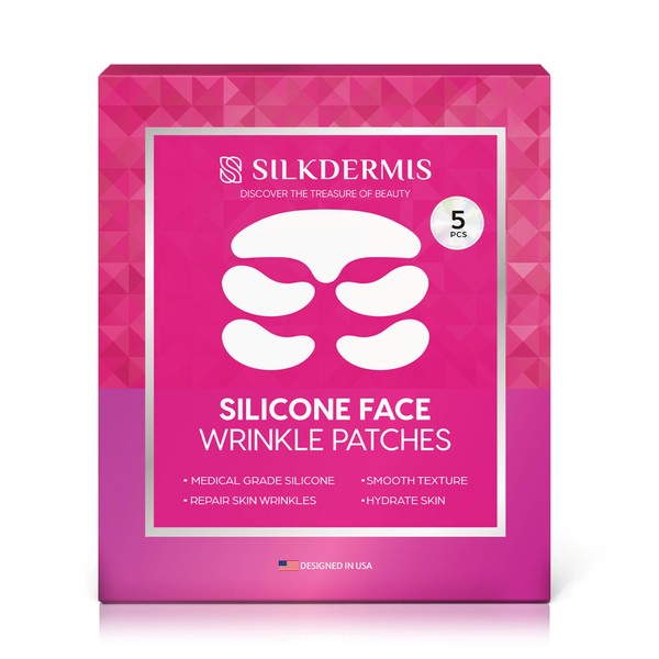 SILKDERMIS SILKDERMIS Silicone Face Patches 5pcs- Reusable Under Eye and