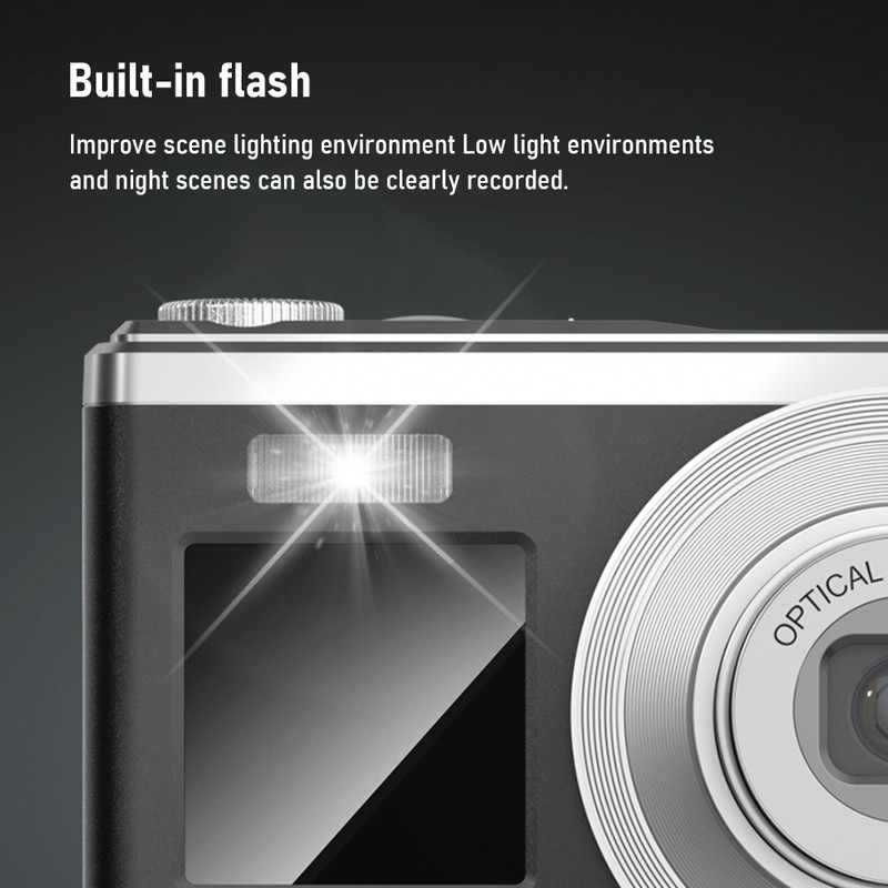 Digital Camera 60MP 4K Video 2.88in IPS Screen 16X Zoom