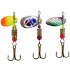JasCherry Metal Fishing Lures Spinner Baits Fish Treble Hooks Tackle