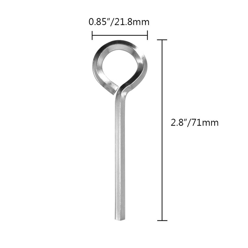 Alamic 5/32 inch Standard Hex Dogging Key Allen Wrench Door