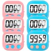 6 Pack Digital Kitchen Timer Small Classroom Timers for Kids