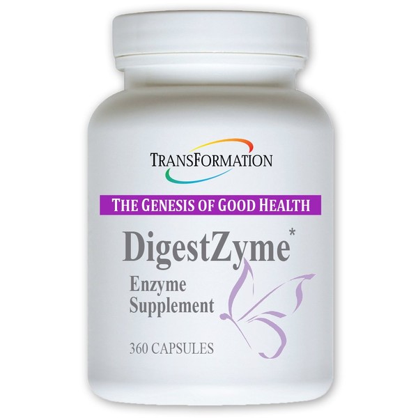 Transformation Enzymes DigestZyme Prebiotic and Probiotic Digestive Enzymes, Support Digestion During Pregnancy, Lactation and Children's Digestive Issue, Digestion and Bloating Relief (360 Count)