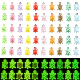 DLAIUSMALL Mini Turtle for Crafts Luminous Resin Turtles, Animals Mini Things Tiny Turtle for Fairy Garden Micro Landscaping Decoration Decor DIY Craft (100pc-2.2cm)