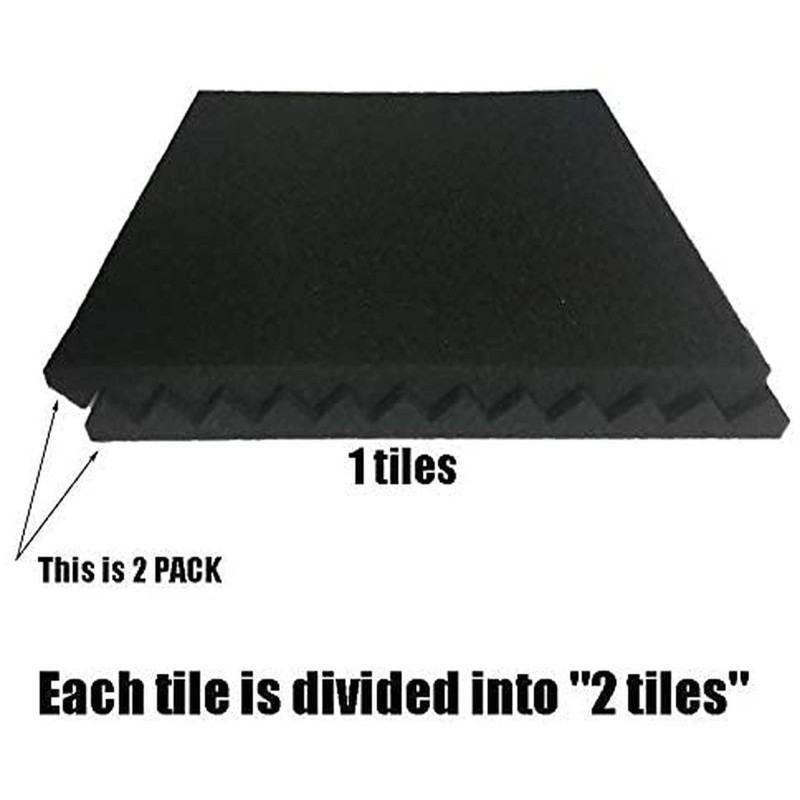 HPKL9999 52 Pack 12 "X 12 "X1 Black/Purple Acoustic Panels