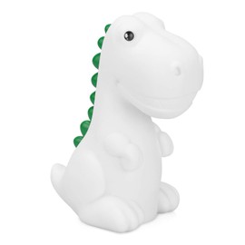 Navaris LED Nachtlicht Dino Design wiederaufladbar - mit 60 min Timer - Süße Farbwechsel Kinder Nachttischlampe - Schlummerlicht Lampe Weiß