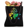 Travelling Traveler Globe Colorful Compass World Map Tote Bag