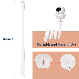 Derebir Baby Monitor Holder Compatible with Babysense HDS2 / MaxView Baby Camera Flexible Baby Monitor Camera Mount Stand