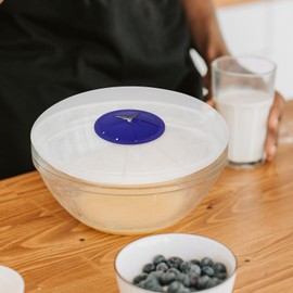 LIFKOME Egg Beater Cover Anti-Splash Baking Guard Bowl Lid Kitchen Cooking Tool for Egg Whisking and Cream Mixing Transparent Design for Easy Monitoring