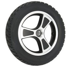 Electric Wheelchair Wheels, Rear wheel for electric wheelchair 10in polyurethane tire with hub Replacement Wheels, Compatible with Electric Wheelchair, Mobility Scooter