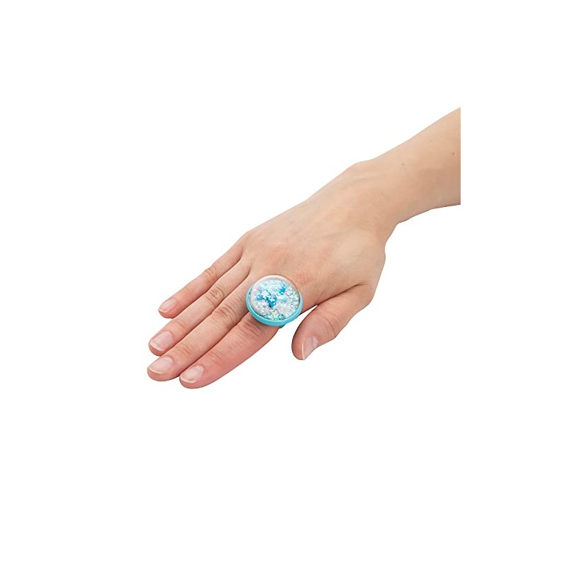 Winter Snow Globe Rings, 12 Pieces