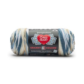 Red Heart All in One Granny Square-Aran - Soft Sky