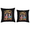I Don’t Lip-Sync I Live-Sync Voice Actor Design Throw Pillow