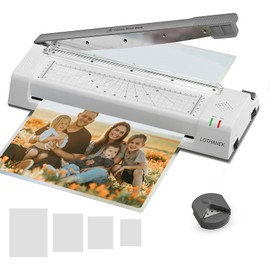 13 Inch Wide Laminator Machine with 100 Pouches, 11x17 Thermal Laminting Machine, A3/A4/A6, Built-in Paper Trimmer, Corner Rounder