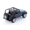 Showcasts JEEP WRANGLER RUBICON CONVERTIBLE BLUE SUV 1/27 DIECAST CAR