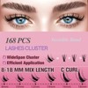 COSMOLAB Duchess Pop-On Lashes- DIY Pre-Glued Extension Clusters